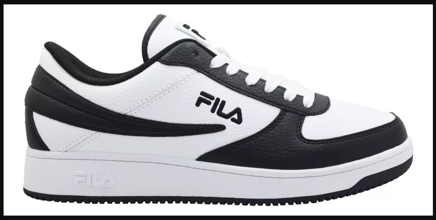 Zapatillas Fila A-Low para Hombre, Blancas con Negro, Originales Modelo 1CM00551-120