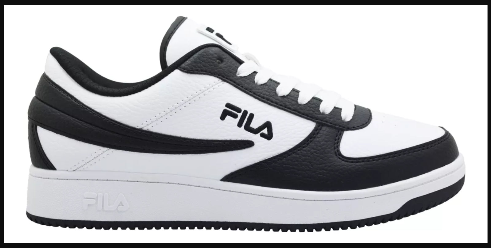 Zapatillas Fila A-Low para Hombre, Blancas con Negro, Originales Modelo 1CM00551-120