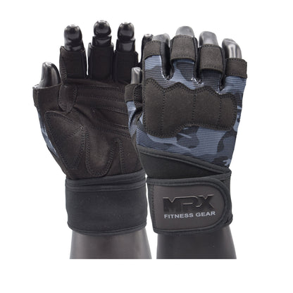 Guantes de Gimnasio MRX con soporte de muñeca para Hombre - Weight Lifting Gym  
