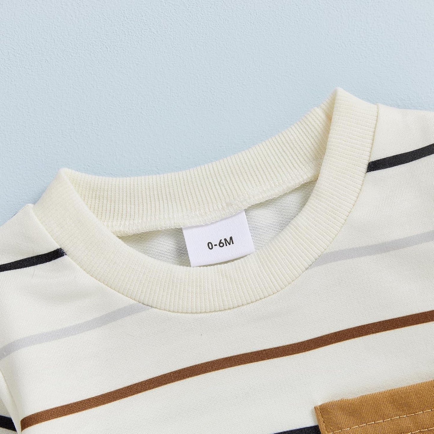 Conjunto de 2 piezas de ropa para bebé y niño, sudadera con cuello redondo con letras y pantalones casuales de otoño e invierno