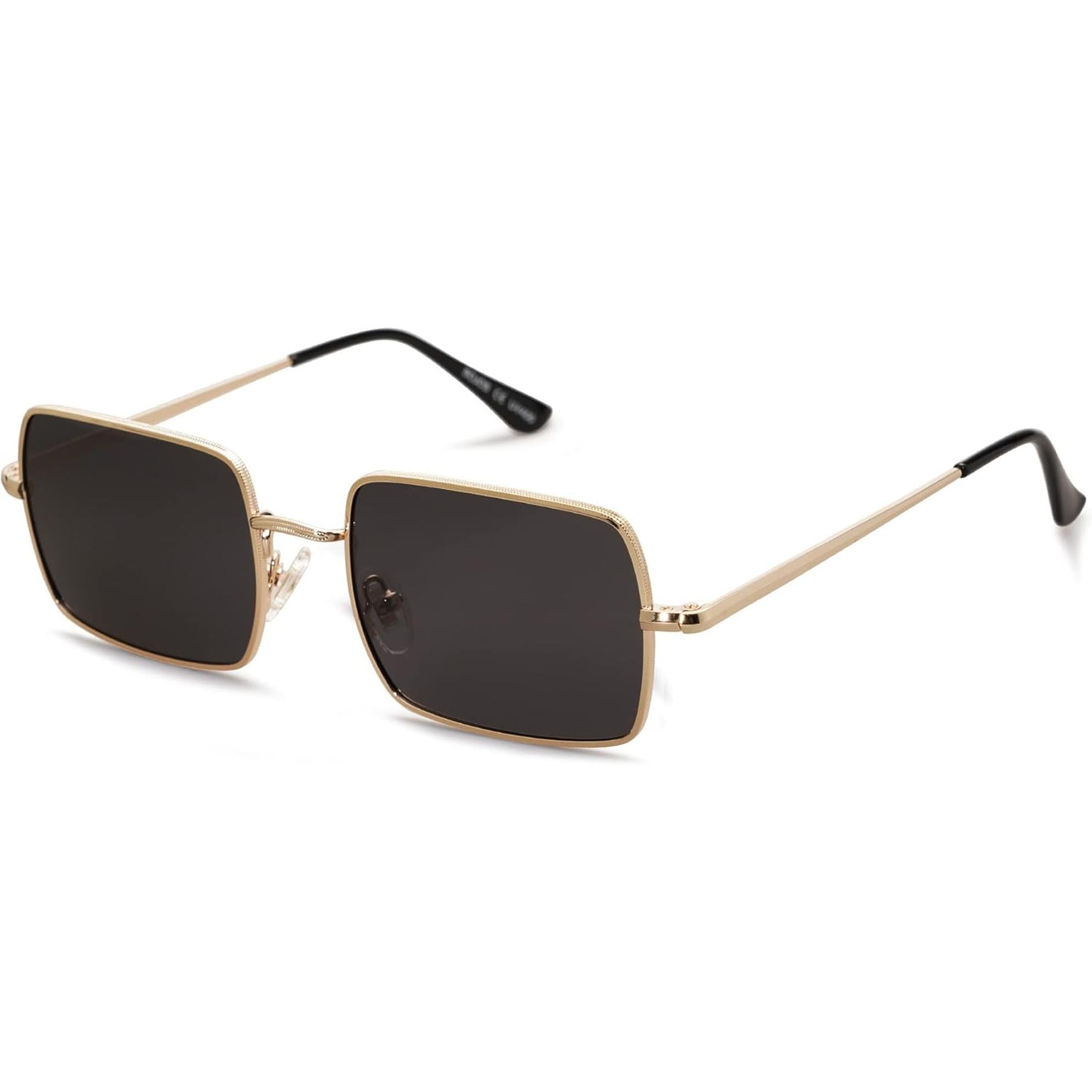 Lentes de Sol Polarizados SOJOS SJ1168, Rectangulares Poligonales Retro Vintage, Unisex UV400 para Hombres y Mujeres