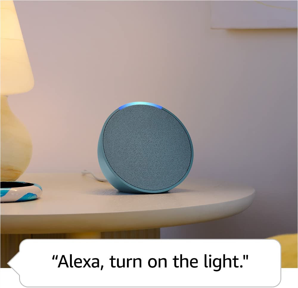 Echo Pop (Modelo más reciente) – Altavoz inteligente compacto con Alexa, Bluetooth, control de hogar inteligente – Color Carbón