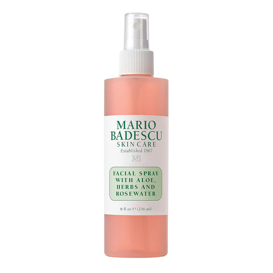 Bruma Facial con Aloe, Hierbas & Agua de Rosas | Hidrata, Reaviva el Brillo y Ayuda a Clarificar | Acabado “Dewy” | Apta para Todo Tipo de Piel
