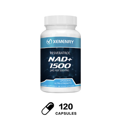 NAD+ 1500mg con Resveratrol Xemenry| Suplemento Antioxidante 