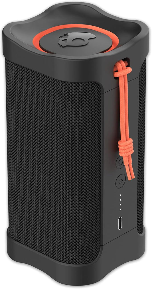 Skullcandy Terrain – Bocina Bluetooth portátil | IPX7 impermeable, radiadores pasivos duales, 14 h de batería, correa de muñeca de nailon, True Wireless Stereo