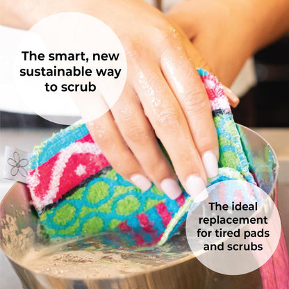  Pack x 2 de Paños reutilizables | No raya | Apto para lavavajillas