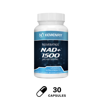 NAD+ 1500mg con Resveratrol Xemenry| Suplemento Antioxidante 