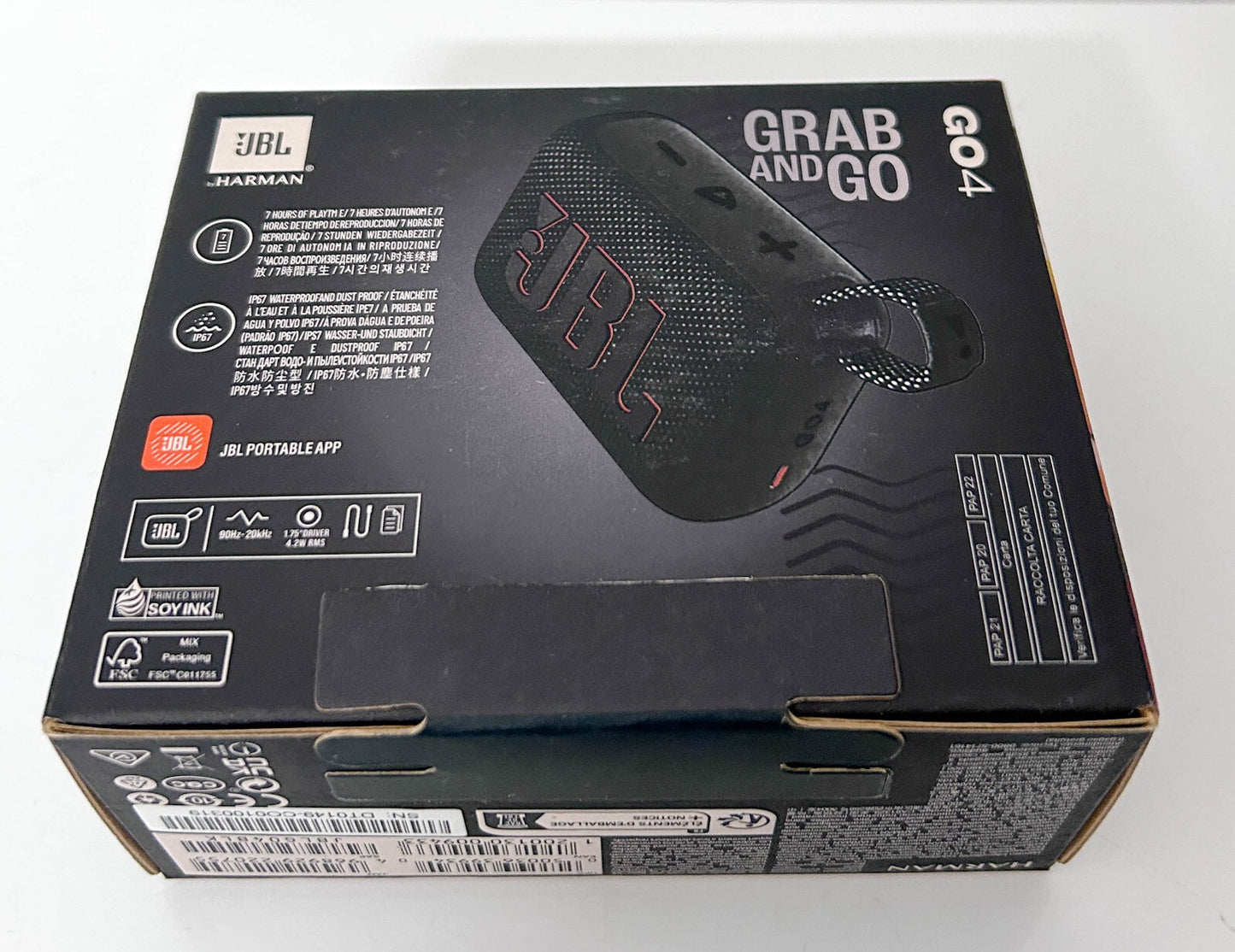 JBL Go 4 – Altavoz Bluetooth Portátil, Resistente al Agua y al Polvo