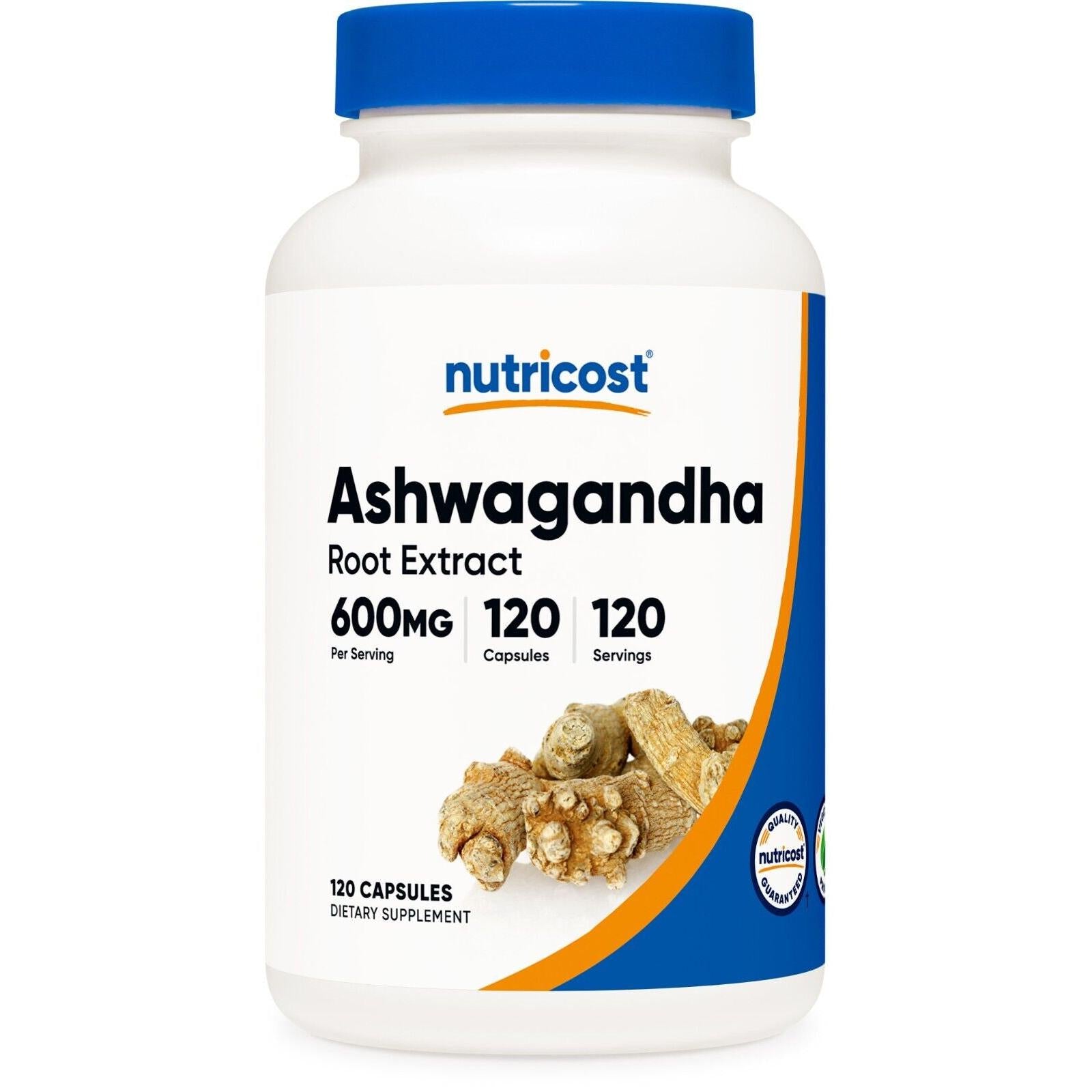 Nutricost Ashwagandha Root Suplemento 600 mg | 120 Cápsulas