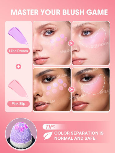 Rubor líquido para mejillas | Acabado brillante | Color: Lilac Dream