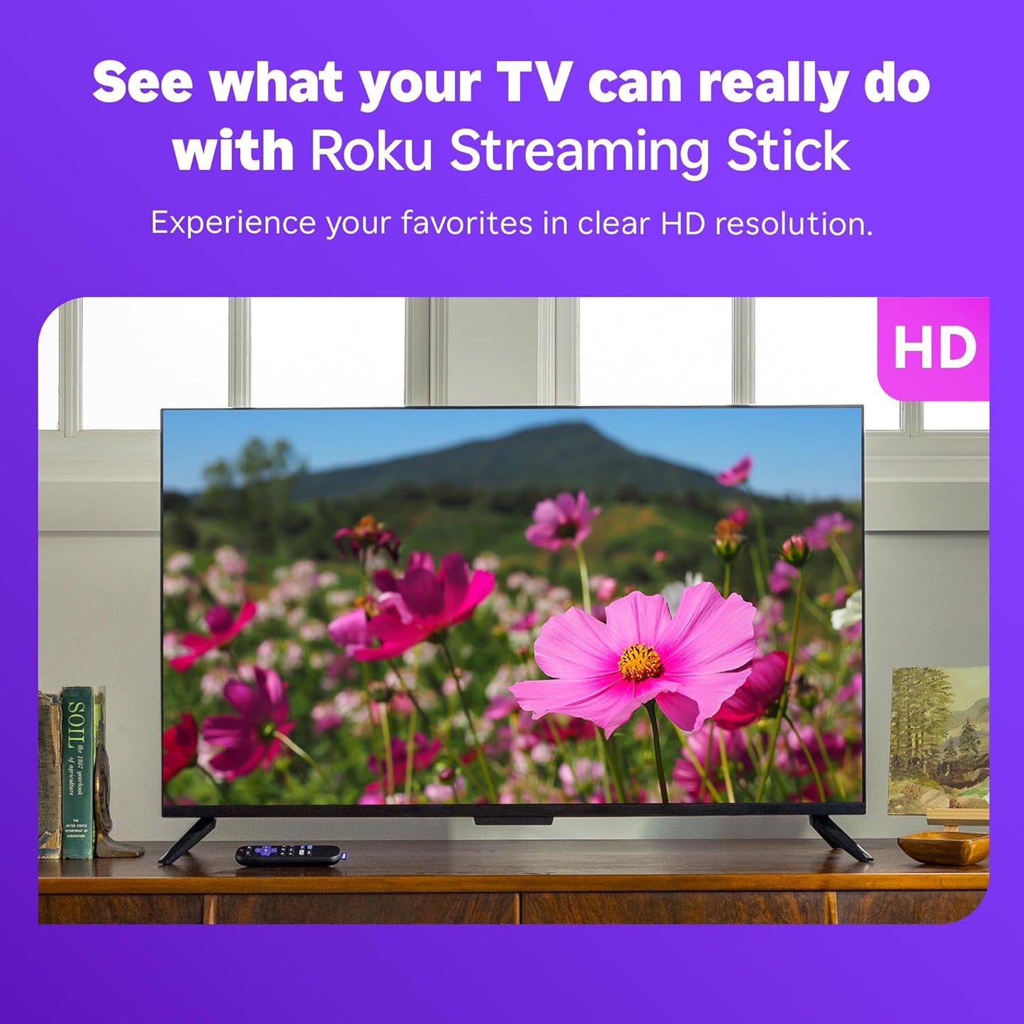 Roku Streaming Stick HD 2025 | Streaming en HD con Control por Voz | +500 Canales Gratis y Apps como Netflix, Disney+ y más