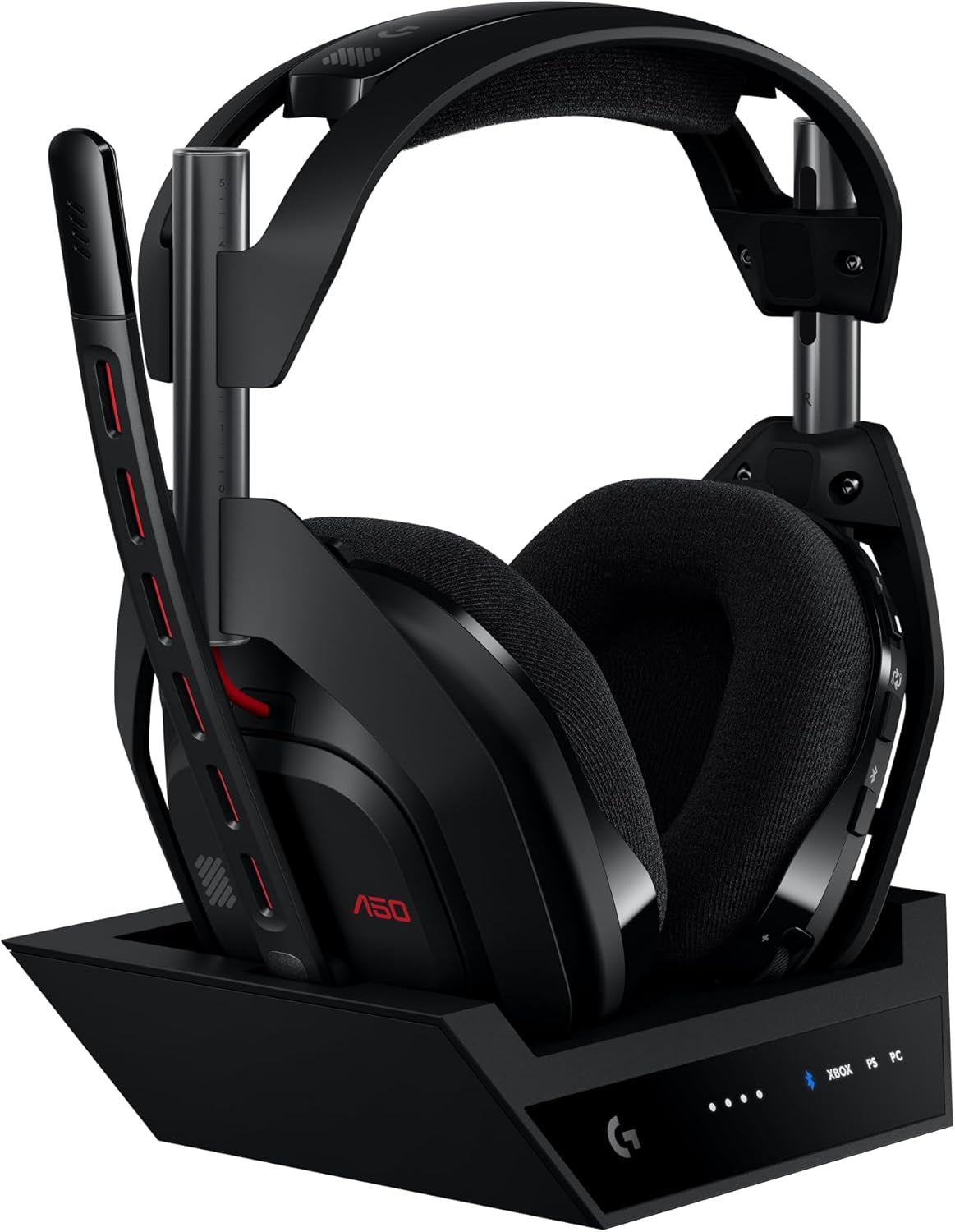 Astro A50 Omni-Platform Wireless Gaming Headset + Base Station for PS5, Xbox, PC: PLAYSYNC Audio Switcher, <16 Bit/48Khz (Console), <24 Bit/48 Khz (PC), 24Hr Battery, 2.4Ghz & BT - Black