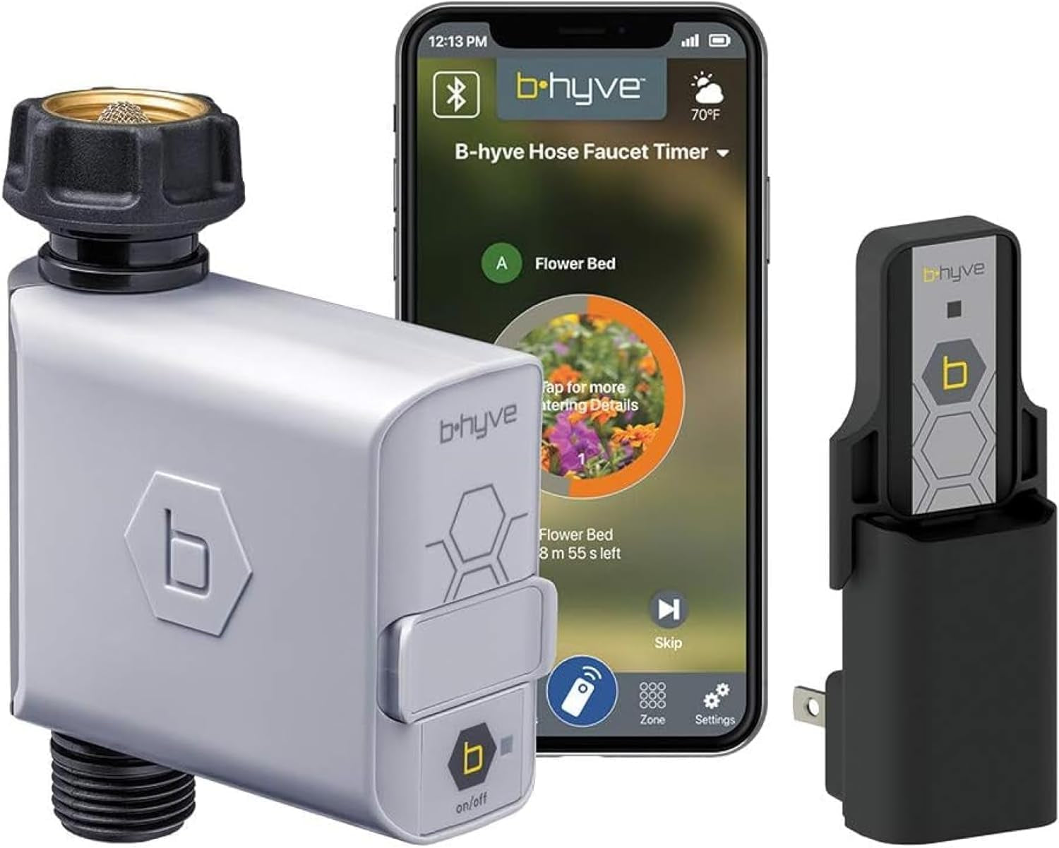 Temporizador inteligente para manguera Orbit B-hyve con Wi-Fi Hub