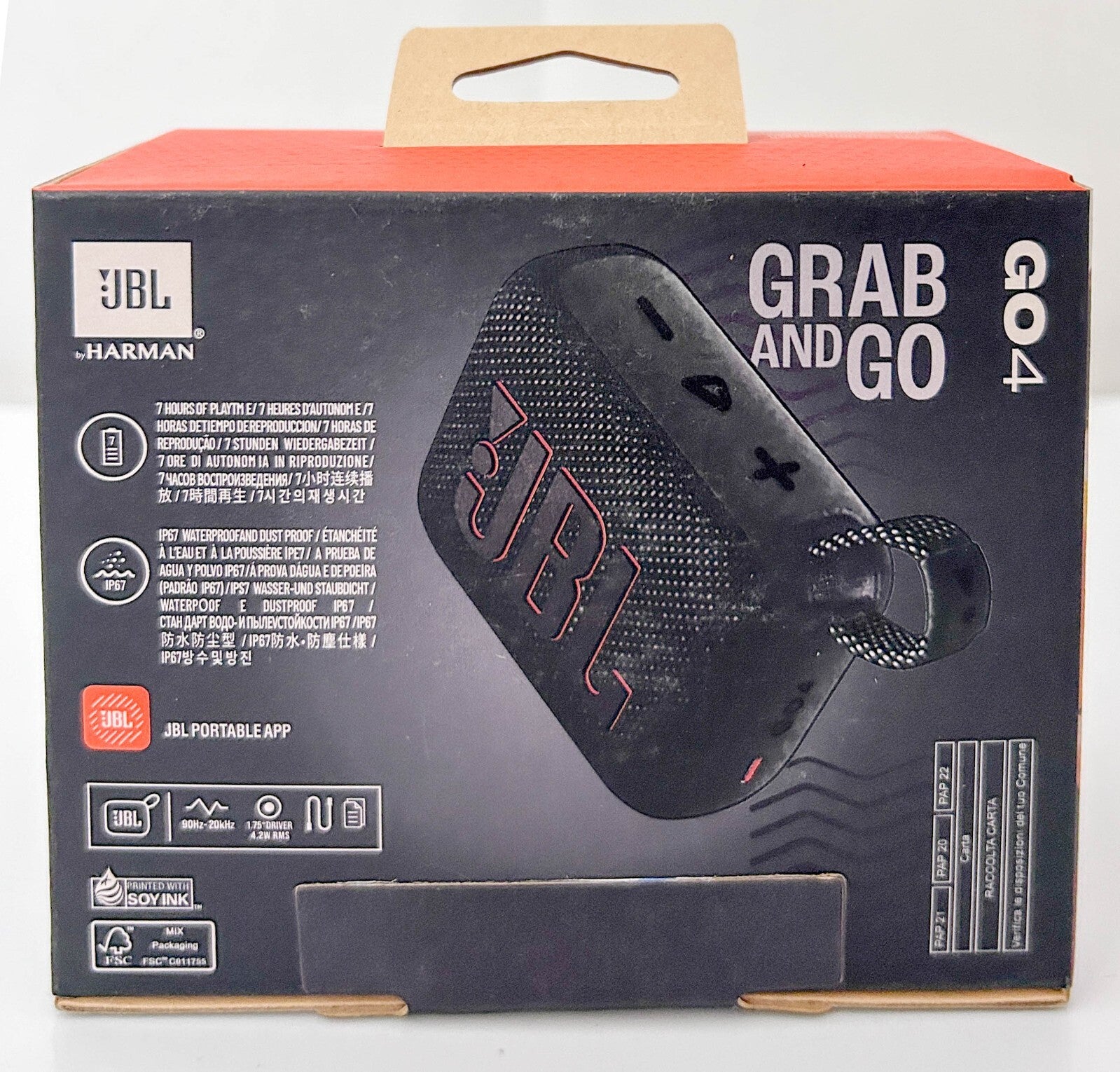 JBL Go 4 – Altavoz Bluetooth Portátil, Resistente al Agua y al Polvo