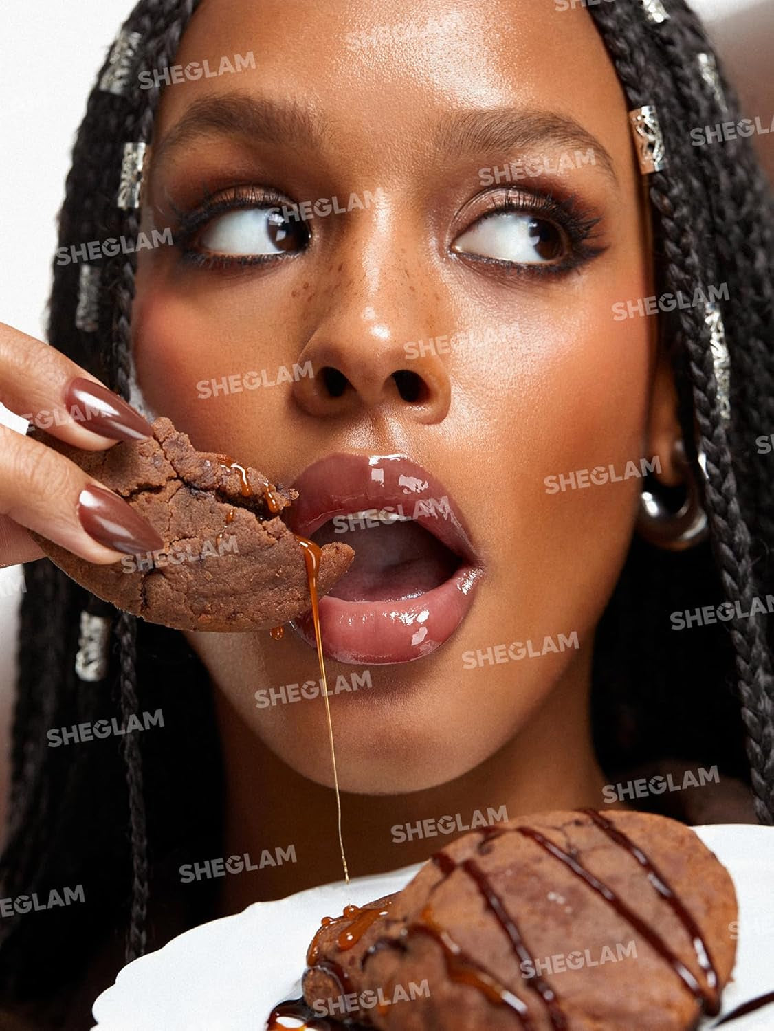 Brillo de labios hidratante | Larga duración | Impermeable | Para rellenar labios | Color Galleta de cacao