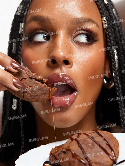 Brillo de labios hidratante | Larga duración | Impermeable | Para rellenar labios | Color Galleta de cacao