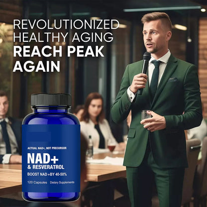 NAD+ 1000mg con Resveratrol (120 cápsulas) | Fórmula Bioactiva Antioxidante
