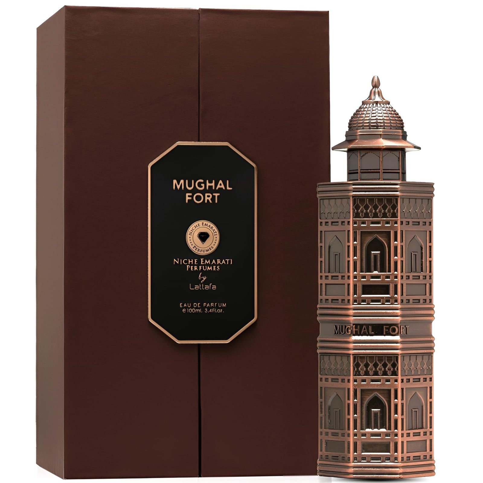 Lattafa Niche Emarati Mughal Fort Eau De Parfum for Everyone, 3.4 Ounce / 100 Ml