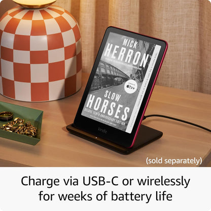 All-New  Kindle Paperwhite Signature Edition (32 GB) – Our Fastest Kindle with Auto-Adjusting Front Light, Wireless Charging, and Weeks of Battery Life – Metallic Black