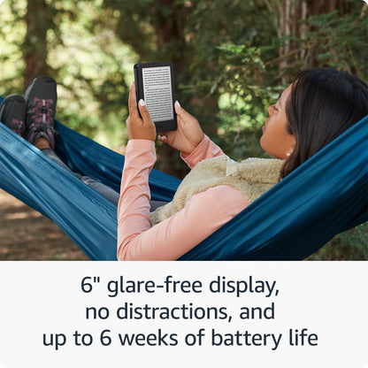 Kindle (16 GB) - Lightest and Most Compact Kindle, Now with Faster Page Turns, and Higher Contrast Ratio, for an Enhanced Reading Experience - Black