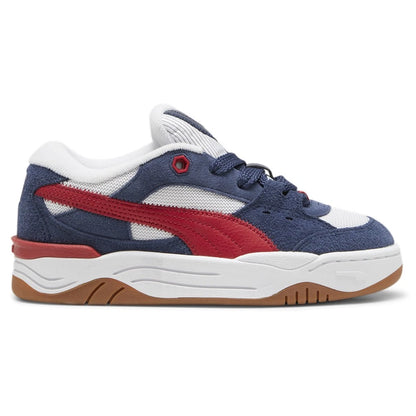 Zapatillas PUMA 180 Texture Niño – Azul/Blanco/Rojo | Sneakers Juveniles Estilo Skate Retro