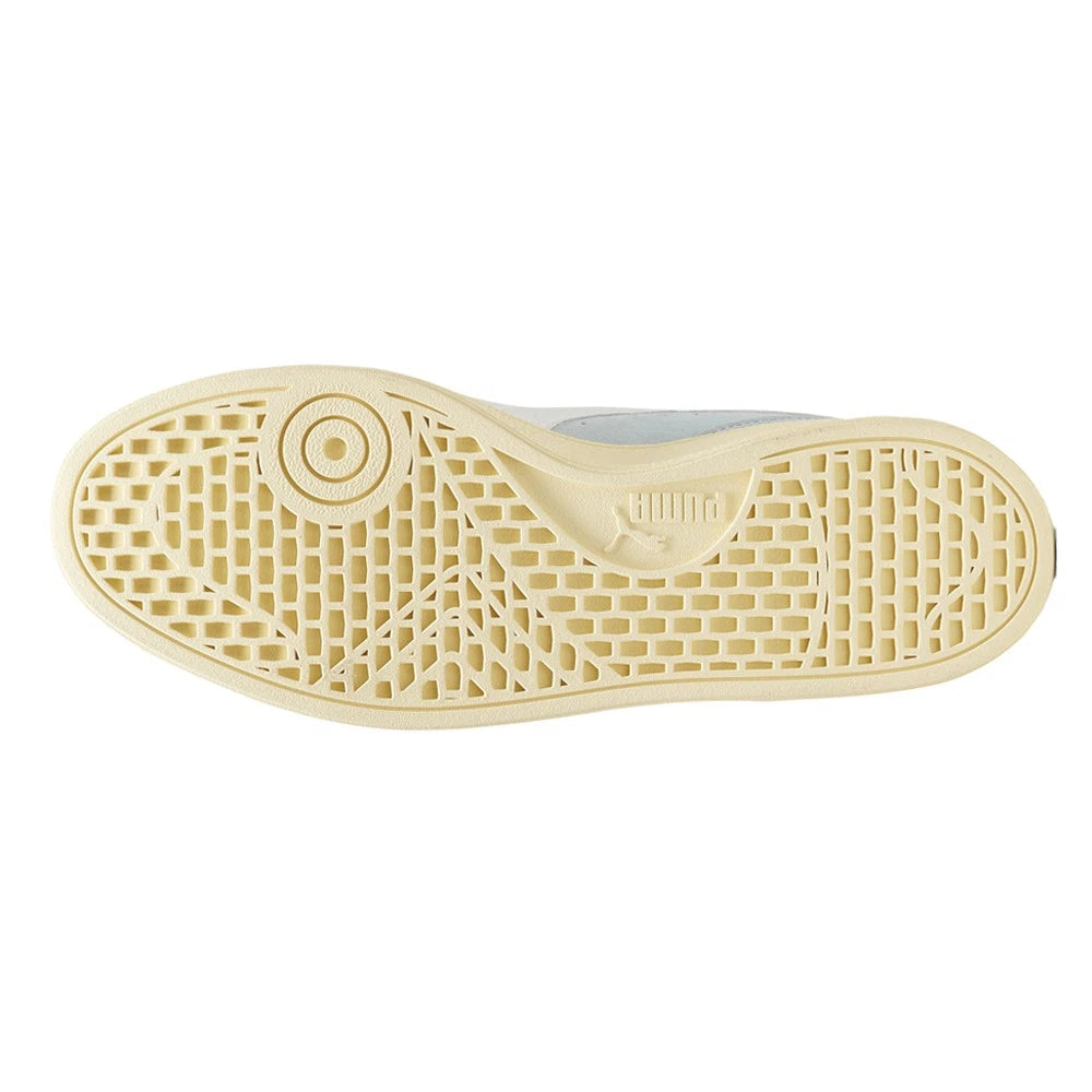Zapatillas PUMA Indoor Soft Hombre – Azul/Blancas | Sneakers Retro Casuales con Detalles en Gamuza y Branding Clásico