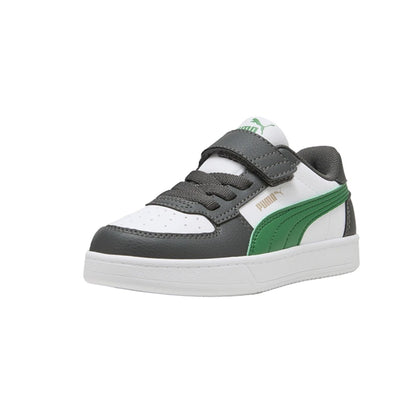 Zapatillas PUMA Caven 2.0 Niño Pequeño – Gris Verde Blanco | Sneakers Casual Comfort
