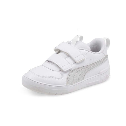 PUMA Multiflex Glitter Slip-On Niña Toddler – Zapatillas Blancas con Brillo y Cierre Ajustable