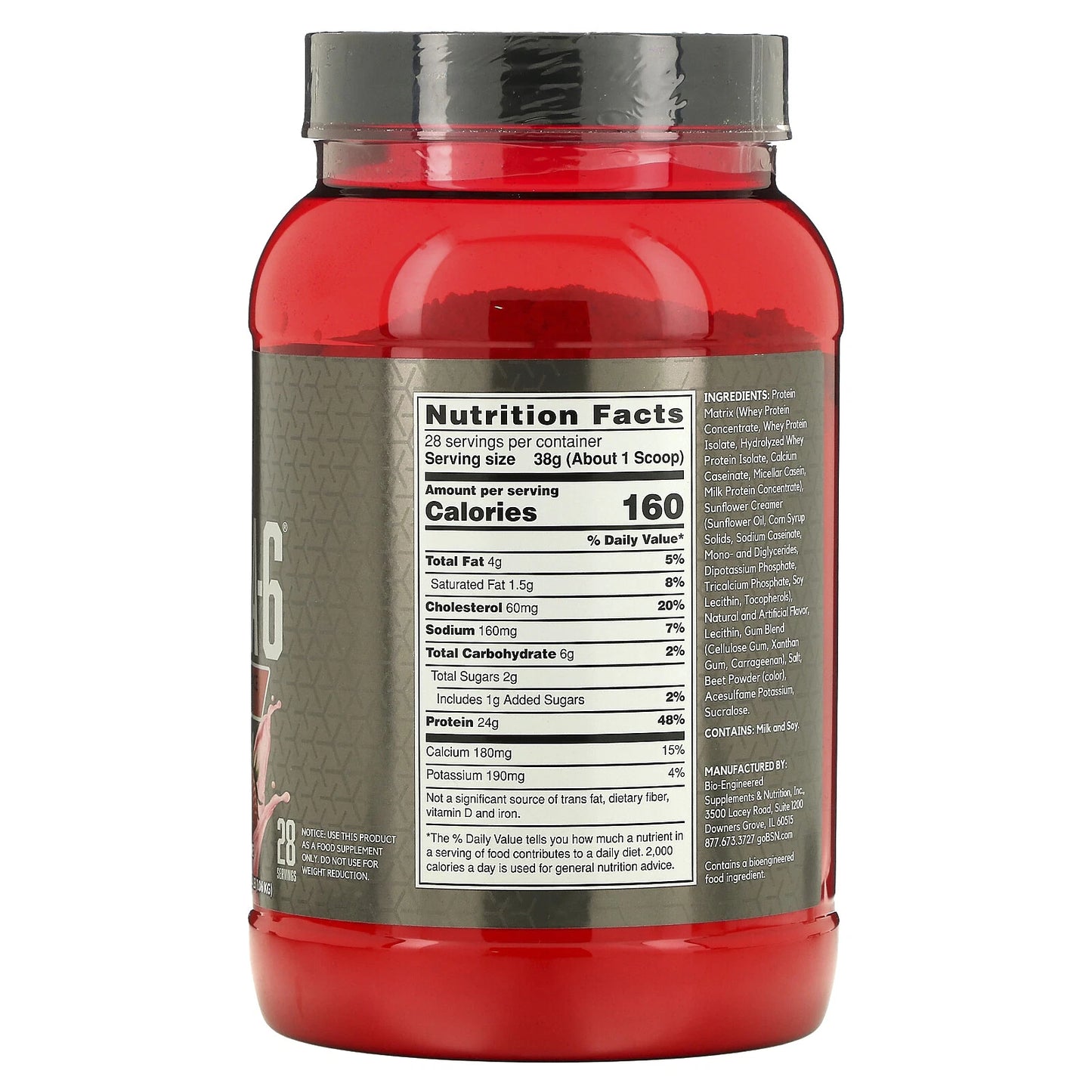 BSN® Syntha-6 Edge® – Batido Proteico Ultra Premium | Sabor Milkshake de Frutilla – 1.06 kg