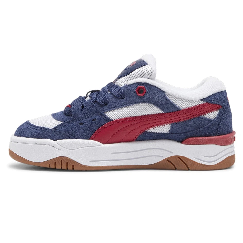 Zapatillas PUMA 180 Texture Niño – Azul/Blanco/Rojo | Sneakers Juveniles Estilo Skate Retro