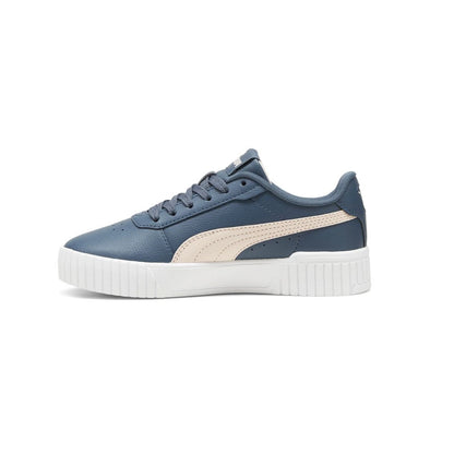 Zapatillas PUMA Carina 2.0 Niña Juvenil – Gris con Rosa | Sneakers Casual Plataforma