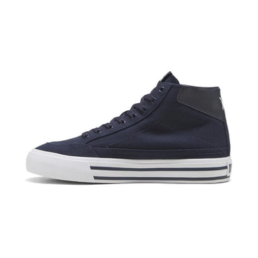 PUMA Court Classic Vulcanized Formstrip – Zapatillas Hombre Casual Azul, Estilo Retro con SoftFoam+ y Canvas Duradero