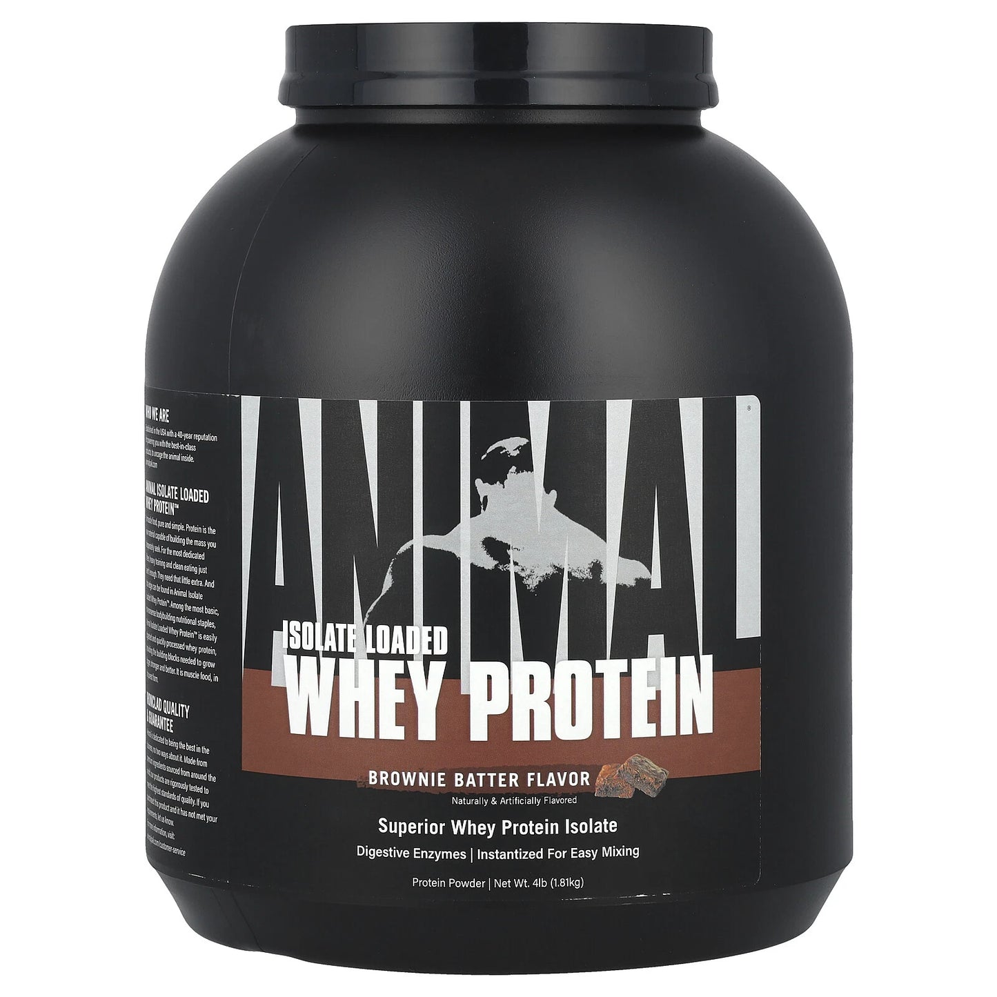 Animal® Isolate Loaded Whey Protein | Proteína en Polvo Aislada Cargada – Sabor Brownie Batter – 1,81 kg
