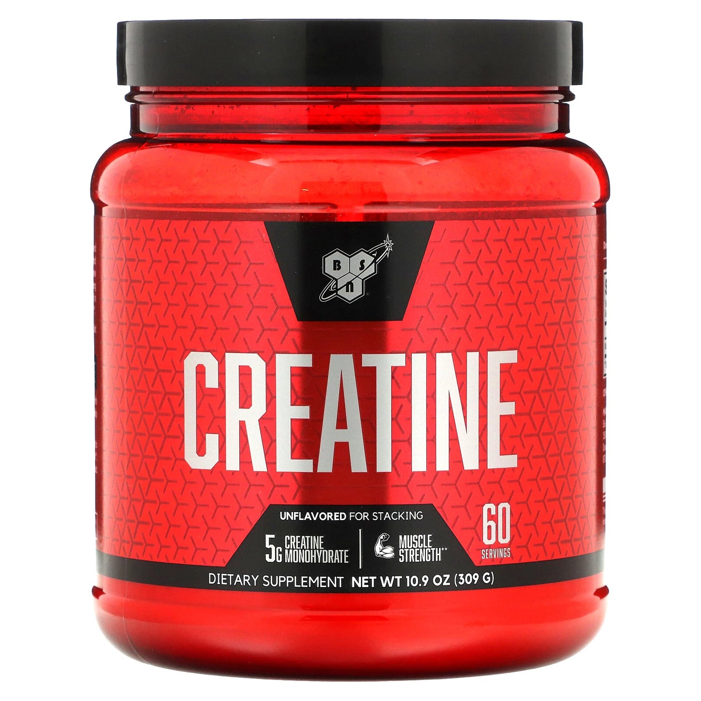 BSN® Creatine DNA – Creatina Monohidrato Pura – Sin Sabor, 309 g (60 porciones)