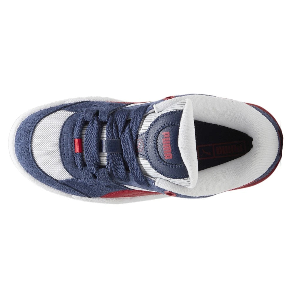 Zapatillas PUMA 180 Texture Niño – Azul/Blanco/Rojo | Sneakers Juveniles Estilo Skate Retro