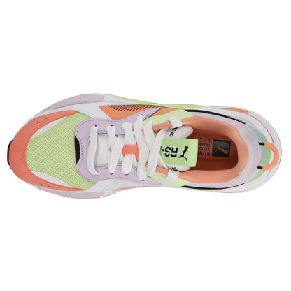 Zapatillas PUMA RS-X Mismatched Mujer – Blancas con Detalles en Rosa y Butterfly | Sneakers Casual con Amortiguación PU