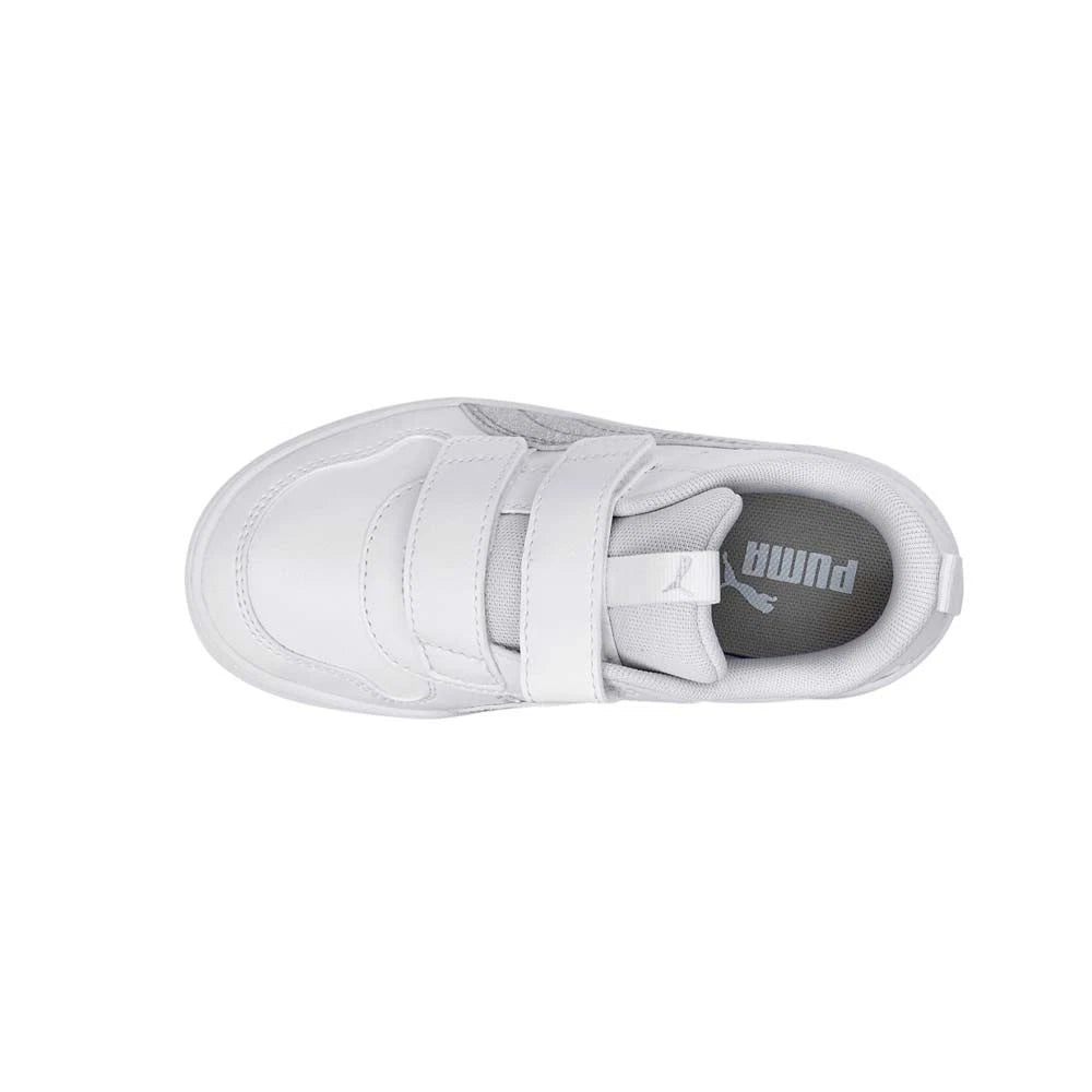 PUMA Multiflex Glitter Slip-On Niña Toddler – Zapatillas Blancas con Brillo y Cierre Ajustable
