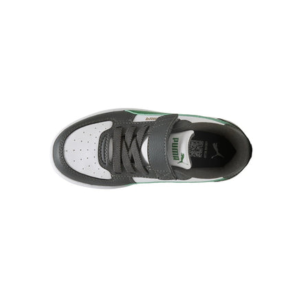 Zapatillas PUMA Caven 2.0 Niño Pequeño – Gris Verde Blanco | Sneakers Casual Comfort
