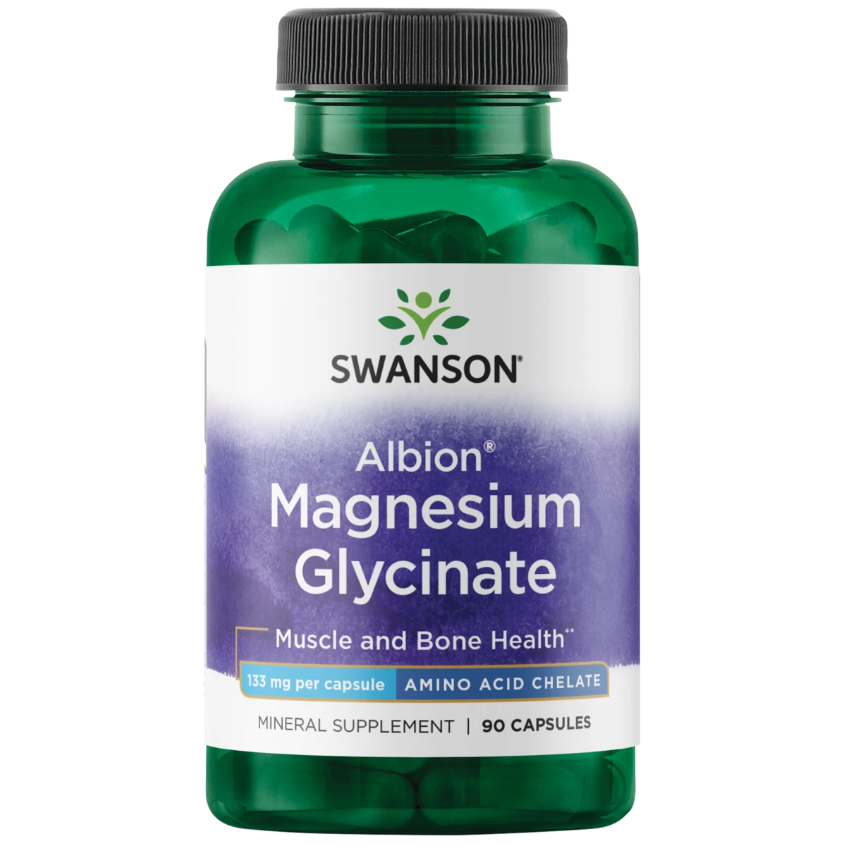 Swanson Albion Magnesio Glicinato 133 mg – 90 Cápsulas