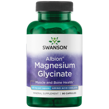 Swanson Albion Magnesio Glicinato 133 mg – 90 Cápsulas
