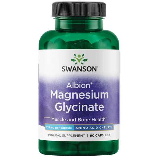 Swanson Albion Magnesio Glicinato 133 mg – 90 Cápsulas