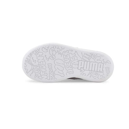PUMA Multiflex Glitter Slip-On Niña Toddler – Zapatillas Blancas con Brillo y Cierre Ajustable