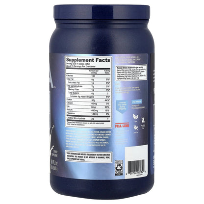 Vega® Plant-Based Performance Proteina + Creatina, Crema Vainilla, 624 g - Vegetal