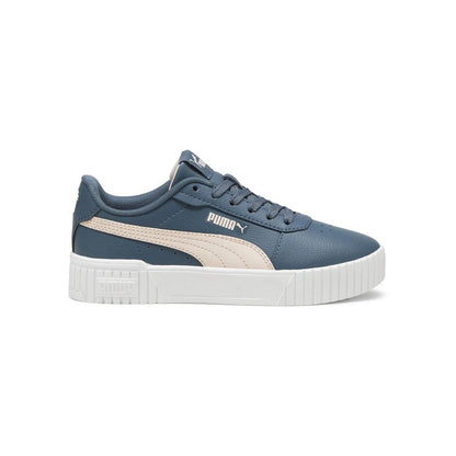 Zapatillas PUMA Carina 2.0 Niña Juvenil – Gris con Rosa | Sneakers Casual Plataforma