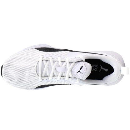 Zapatillas PUMA Flyer Runner Hombre – Blancas/Negras | Sneakers Running Casual con Amortiguación EVA y Suela Antideslizante