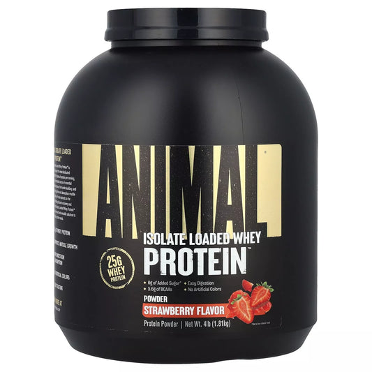 Animal® Isolate Loaded | Proteína en Polvo – Sabor Strawberry – 1,81 kg
