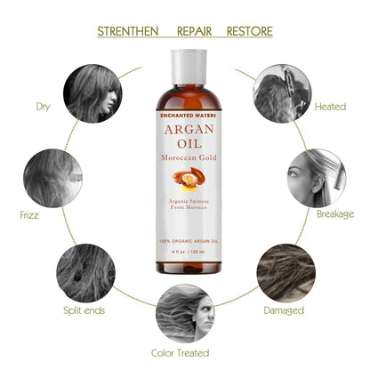 Aceite de Argán Marroquí 100% Puro, Virgen y Sin Refinar