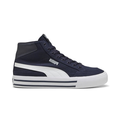 PUMA Court Classic Vulcanized Formstrip – Zapatillas Hombre Casual Azul, Estilo Retro con SoftFoam+ y Canvas Duradero