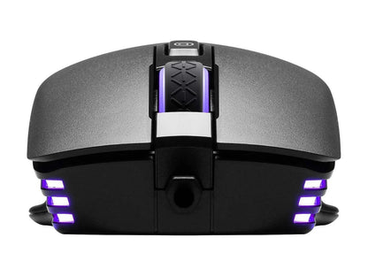 EVGA X12 Gaming Mouse – Ratón Gamer con Cable, Dual Sensor, 8000 Hz Polling Rate, 16.000 DPI, 5 Botones Programables, Personalizable – Negro