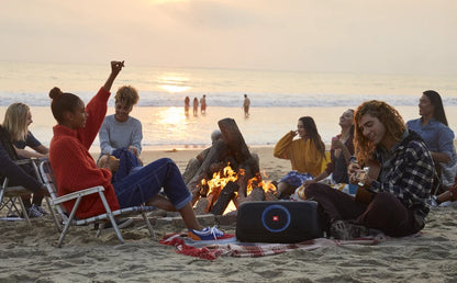 JBL PartyBox On-The-Go – Altavoz Bluetooth Portátil para Fiestas con Micrófono Inalámbrico – IPX4 – Luz LED Sincronizada